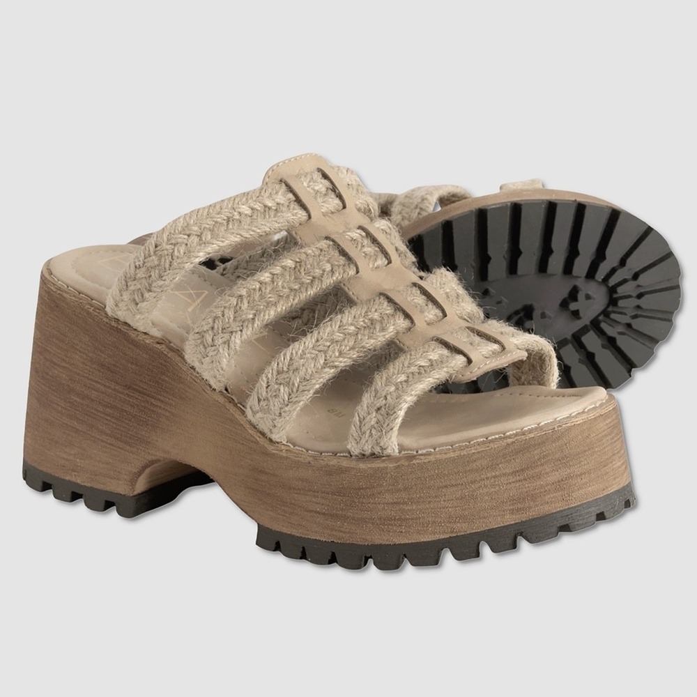 Womens BEACH By Matisse Daze Platform Sandals - NEW Size 9 Natural - #45351-TOP2